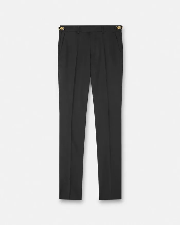 Versace Blazers and Suits Wool Formal Pants Black 8211 Men