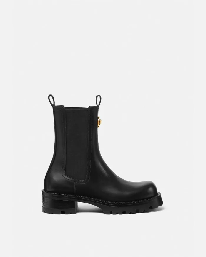 Versace Boots Alia Chelsea Boots 35 Mm Blackgold 8211 Women