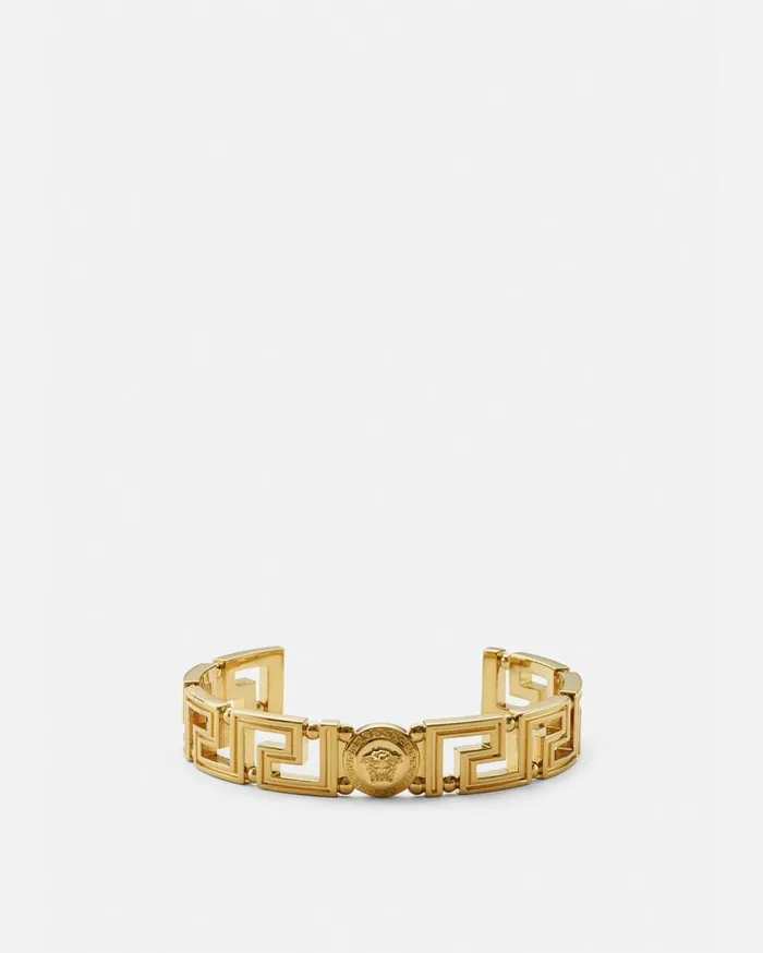 Versace Bracelets Medusa Greca Cuff Bracelet Light Gold 8211 WomenMen