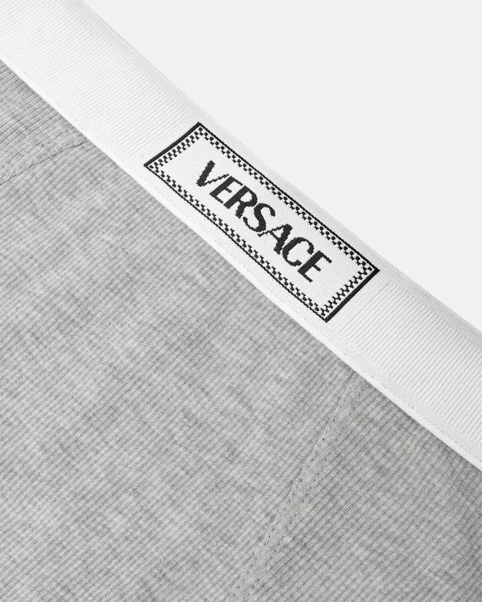Versace Bras and Briefs 90s Vintage Logo Ribbed Briefs Gray 8211 Women Versace Bras and Briefs 90s Vintage Logo Ribbed Briefs Gray 8211 Women
