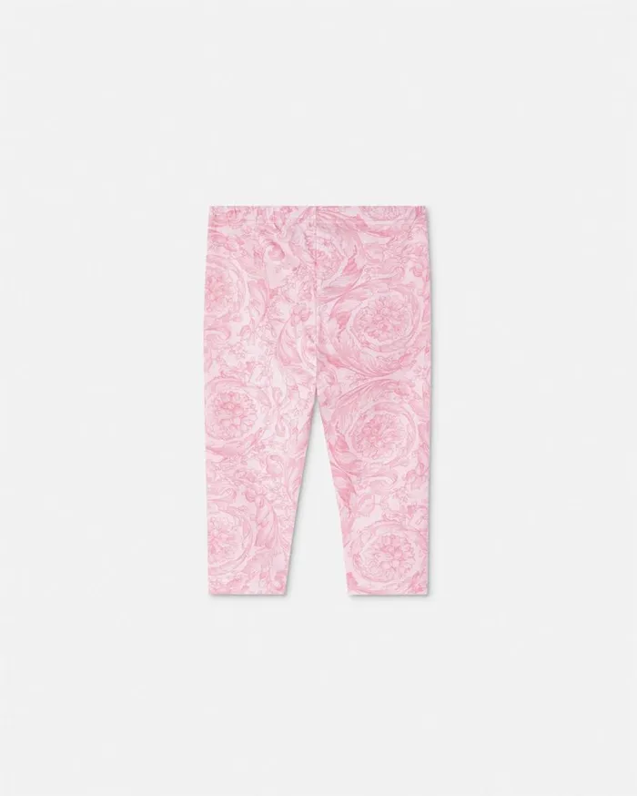 Versace Clothing Barocco Baby Leggings Pinkprint 8211 Children