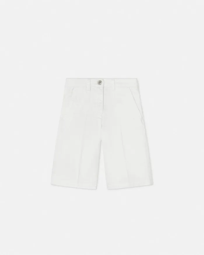 Versace Clothing Denim Kids Bermuda Shorts White 8211 Children