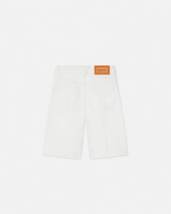 Versace Clothing Denim Kids Bermuda Shorts White 8211 Children Versace Clothing Denim Kids Bermuda Shorts White 8211 Children