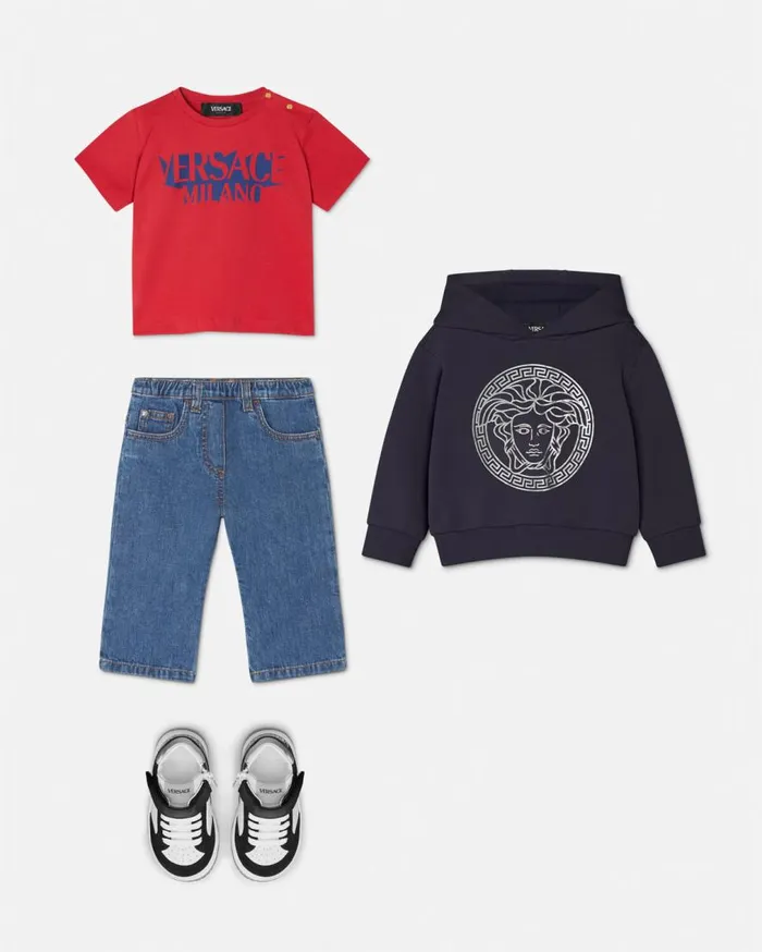 Versace Clothing Logo Baby TShirt Red 8211 Children Versace Clothing Logo Baby TShirt Red 8211 Children