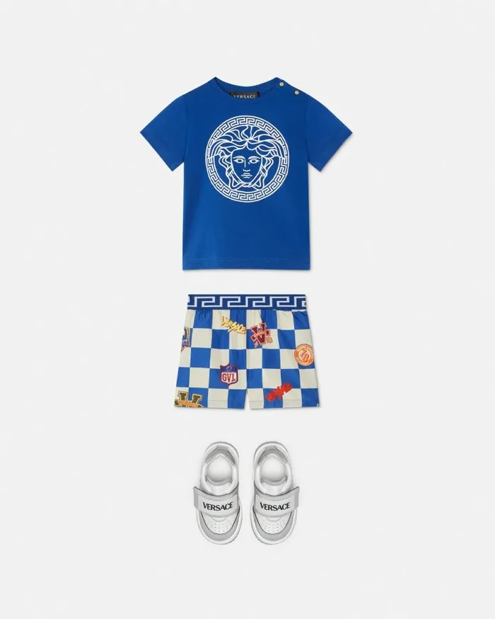 Versace Clothing Medusa Baby TShirt Blue 8211 Children Versace Clothing Medusa Baby TShirt Blue 8211 Children