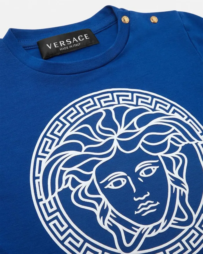 Versace Clothing Medusa Baby TShirt Blue 8211 Children Versace Clothing Medusa Baby TShirt Blue 8211 Children