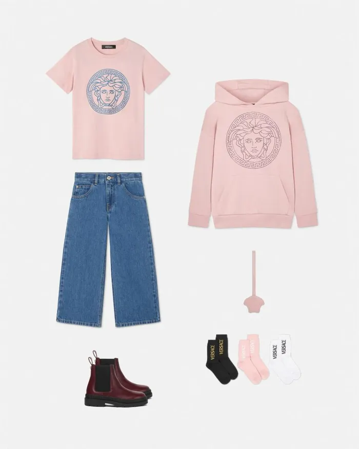 Versace Clothing Medusa Kids TShirt Light Pink 8211 Children Versace Clothing Medusa Kids TShirt Light Pink 8211 Children