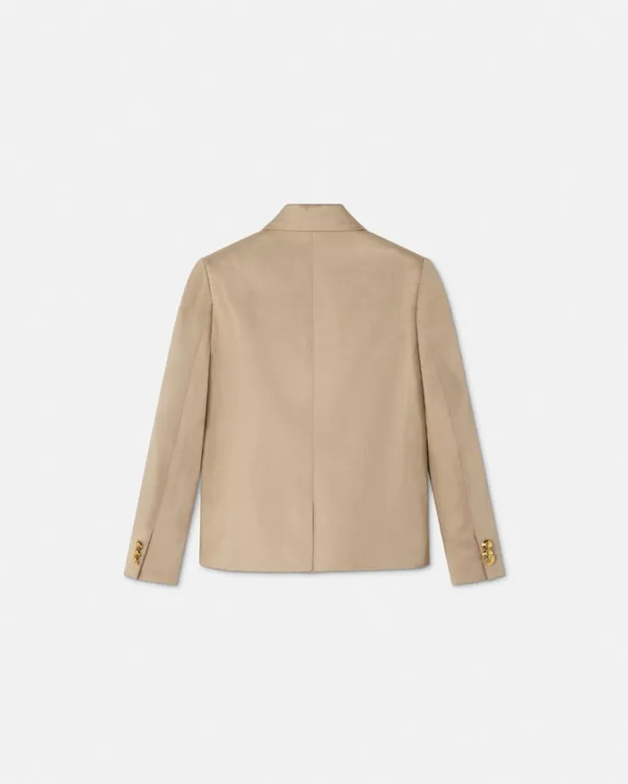 Versace Clothing Nautical Medusa Gabardine Kids Blazer Beige 8211 Children Versace Clothing Nautical Medusa Gabardine Kids Blazer Beige 8211 Children