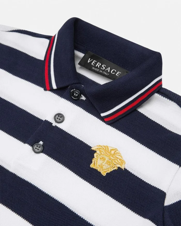 Versace Clothing Nautical Stripe Baby Polo Shirt Blue 8211 Children Versace Clothing Nautical Stripe Baby Polo Shirt Blue 8211 Children