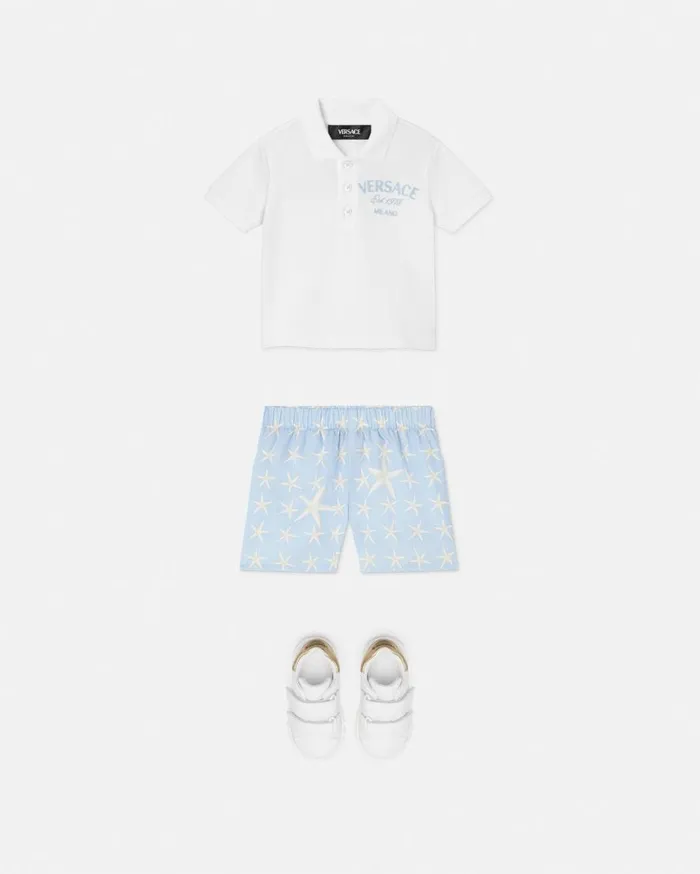 Versace Clothing University Coral Baby Polo Shirt Whiteprint 8211 Children Versace Clothing University Coral Baby Polo Shirt Whiteprint 8211 Children