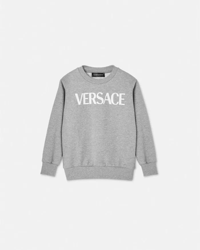 Versace Clothing Versace Logo Kids Sweatshirt Gray 8211 Children