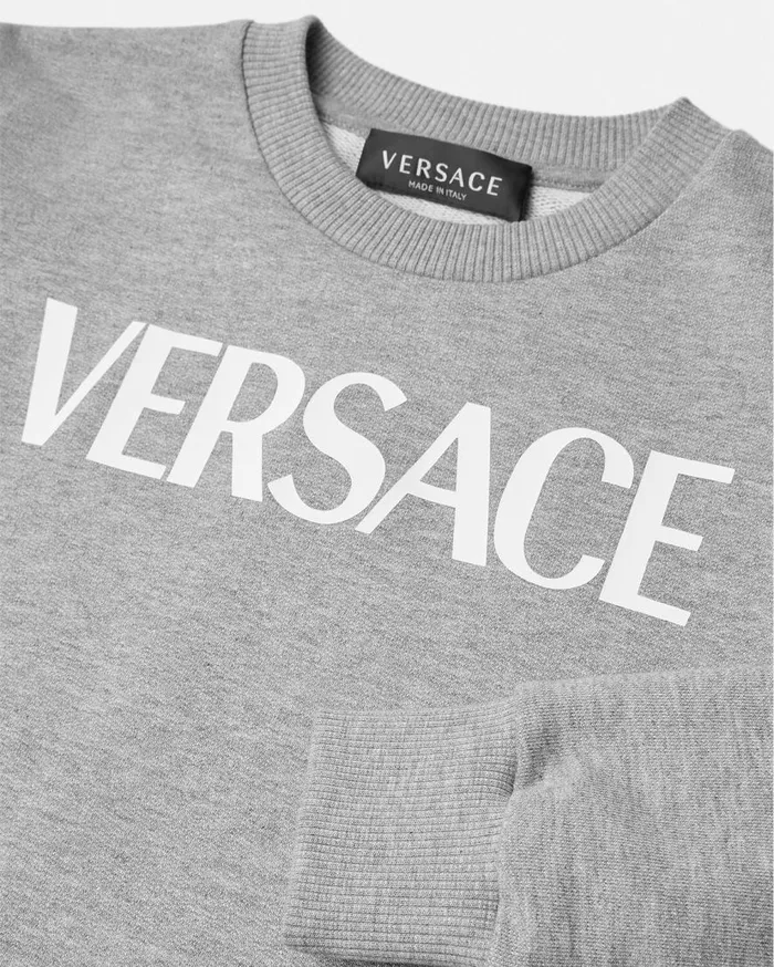Versace Clothing Versace Logo Kids Sweatshirt Gray 8211 Children Versace Clothing Versace Logo Kids Sweatshirt Gray 8211 Children