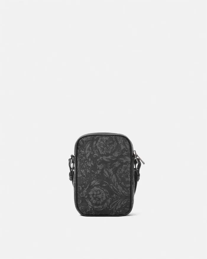 Versace Crossbody and Messengers Barocco Crossbody Bag Blackprint 8211 Men Versace Crossbody and Messengers Barocco Crossbody Bag Blackprint 8211 Men