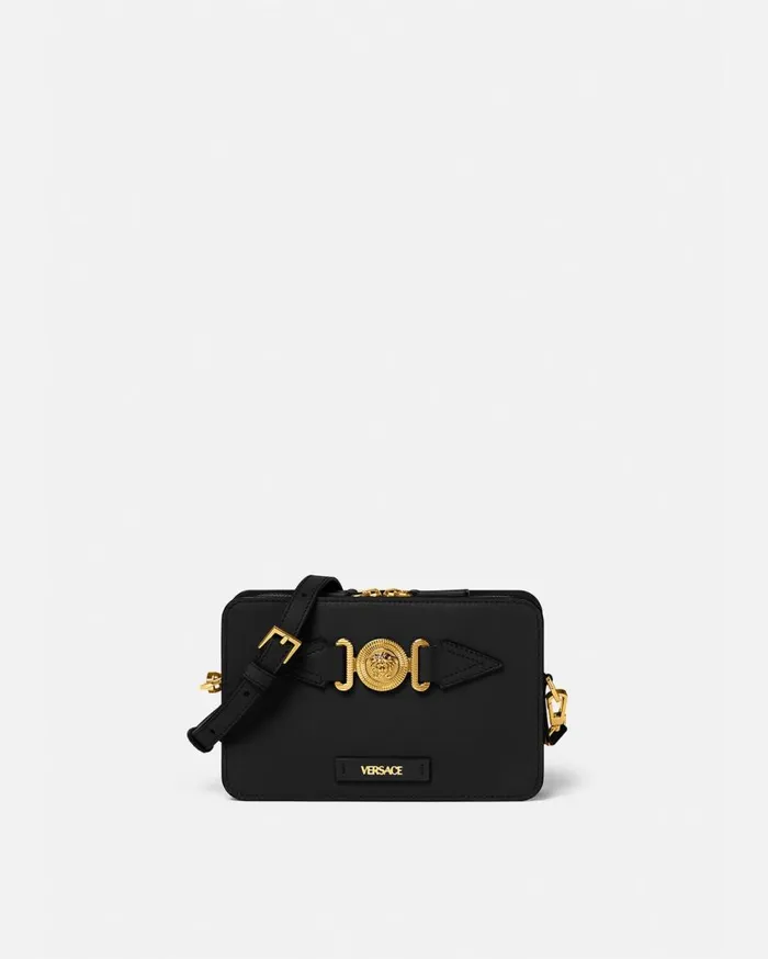Versace Crossbody and Messengers Medusa Biggie Small Messenger Bag Blackgold 8211 Men