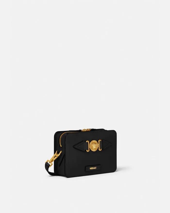 Versace Crossbody and Messengers Medusa Biggie Small Messenger Bag Blackgold 8211 Men Versace Crossbody and Messengers Medusa Biggie Small Messenger Bag Blackgold 8211 Men