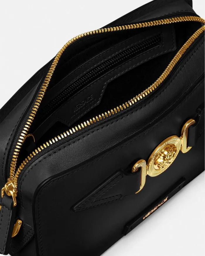 Versace Crossbody and Messengers Medusa Biggie Small Messenger Bag Blackgold 8211 Men Versace Crossbody and Messengers Medusa Biggie Small Messenger Bag Blackgold 8211 Men
