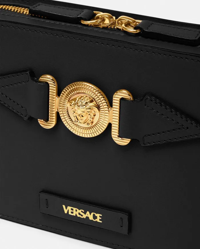 Versace Crossbody and Messengers Medusa Biggie Small Messenger Bag Blackgold 8211 Men Versace Crossbody and Messengers Medusa Biggie Small Messenger Bag Blackgold 8211 Men
