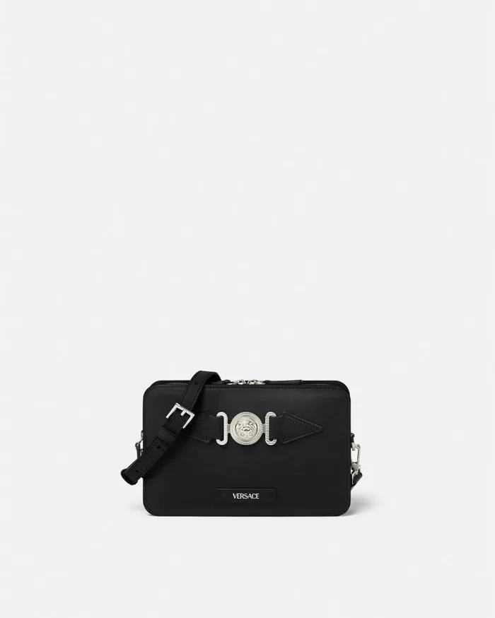 Versace Crossbody and Messengers Medusa Biggie Small Messenger Bag Blacksilver 8211 Men