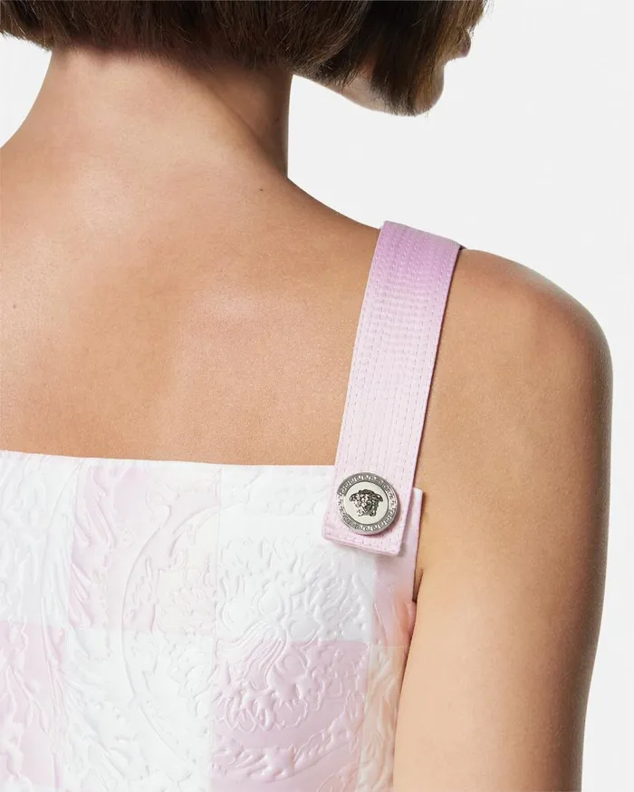 Versace Dresses Barocco Contrasto Duchesse Mini Dress Light Pink 8211 Women Versace Dresses Barocco Contrasto Duchesse Mini Dress Light Pink 8211 Women