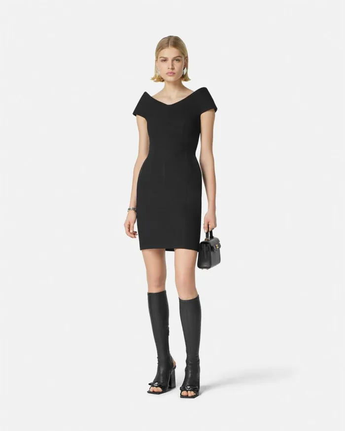 Versace Dresses Sculptural Mini Dress Black 8211 Women Versace Dresses Sculptural Mini Dress Black 8211 Women