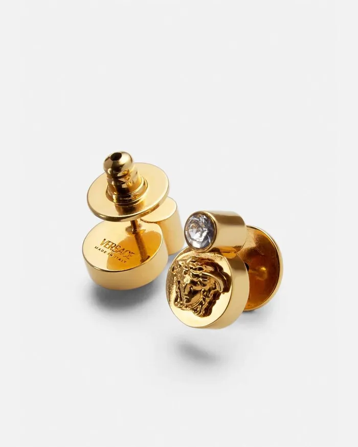 Versace Earrings Crystal Medusa Earrings Gold 8211 WomenMen Versace Earrings Crystal Medusa Earrings Gold 8211 WomenMen