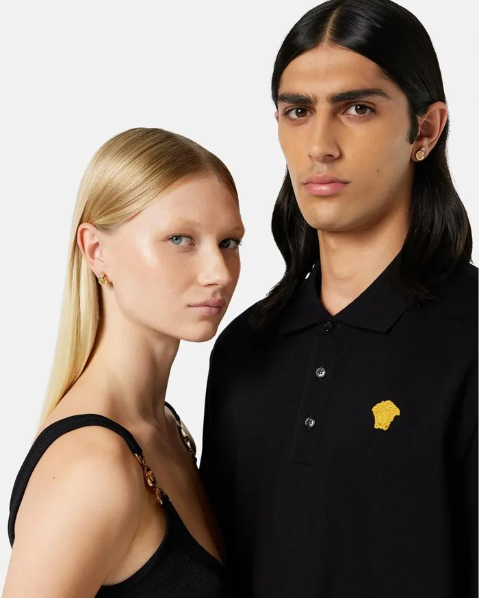 Versace Earrings Crystal Medusa Earrings Gold 8211 WomenMen Versace Earrings Crystal Medusa Earrings Gold 8211 WomenMen
