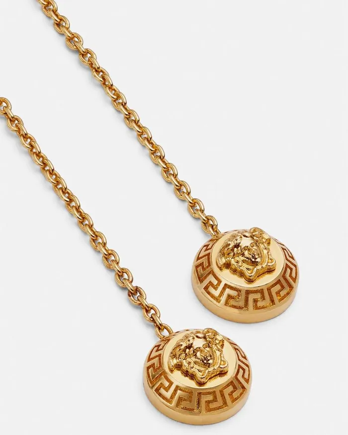 Versace Earrings Medusa Drop Earrings Light Gold 8211 Women