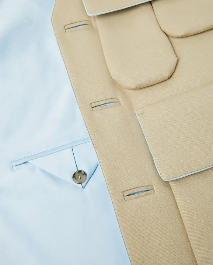 Versace Jackets and Coats Bonded Gabardine Cargo Vest Beige 8211 Men Versace Jackets and Coats Bonded Gabardine Cargo Vest Beige 8211 Men