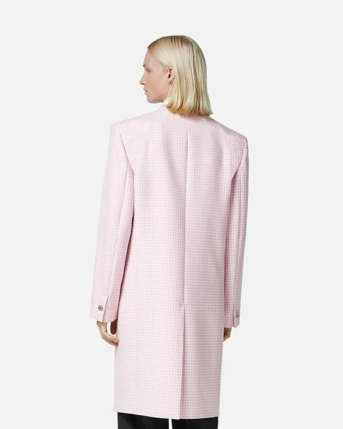 Versace Jackets and Coats Contrasto DoubleBreasted Overcoat Light Pink 8211 Men Versace Jackets and Coats Contrasto DoubleBreasted Overcoat Light Pink 8211 Men