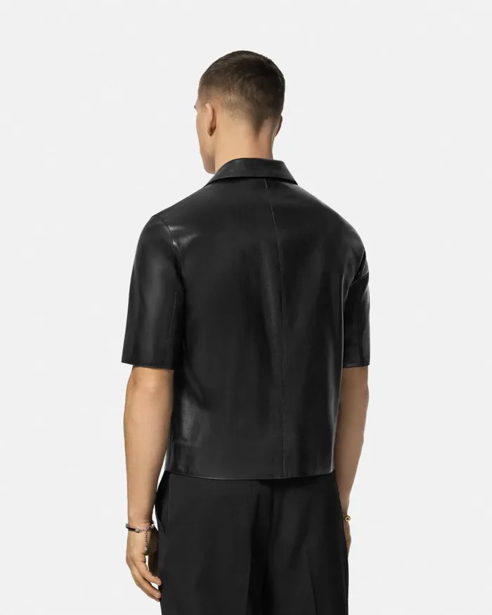 Versace Jackets and Coats Leather Blouson Overshirt Black 8211 Men Versace Jackets and Coats Leather Blouson Overshirt Black 8211 Men
