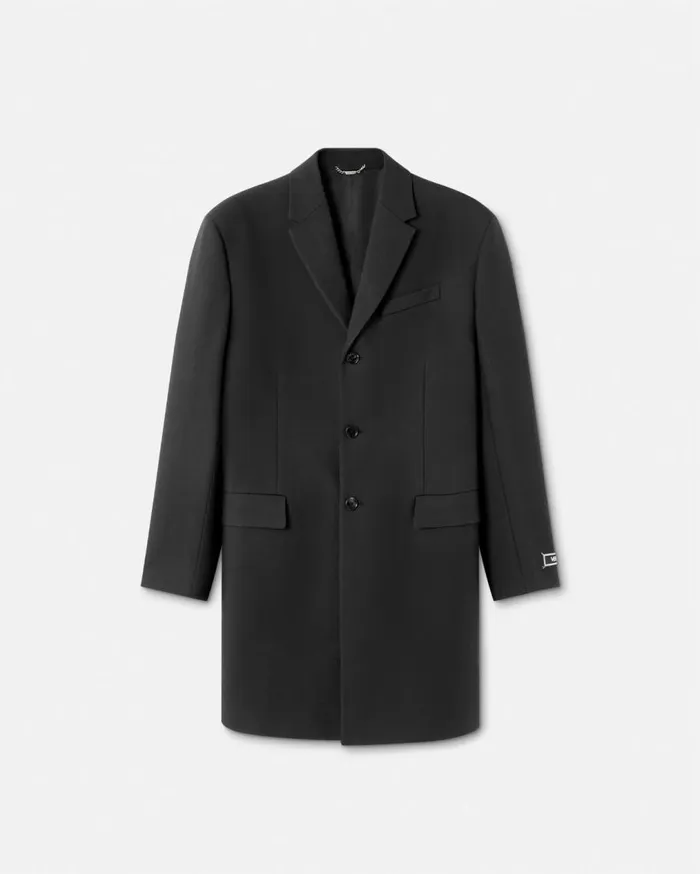 Versace Jackets and Coats Tailored SingleBreasted Coat Black 8211 Men