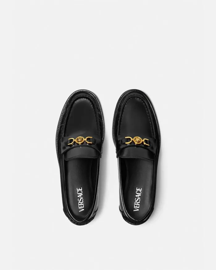 Versace Loafers and Flats Medusa 03995 Loafers Blackgold 8211 Women Versace Loafers and Flats Medusa 03995 Loafers Blackgold 8211 Women