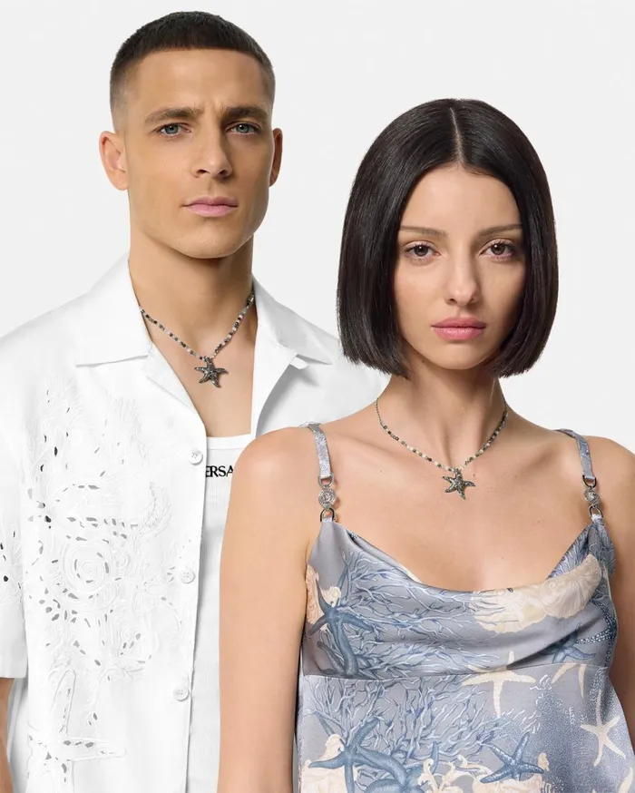Versace Necklaces Barocco Sea Necklace Silver 8211 WomenMen Versace Necklaces Barocco Sea Necklace Silver 8211 WomenMen