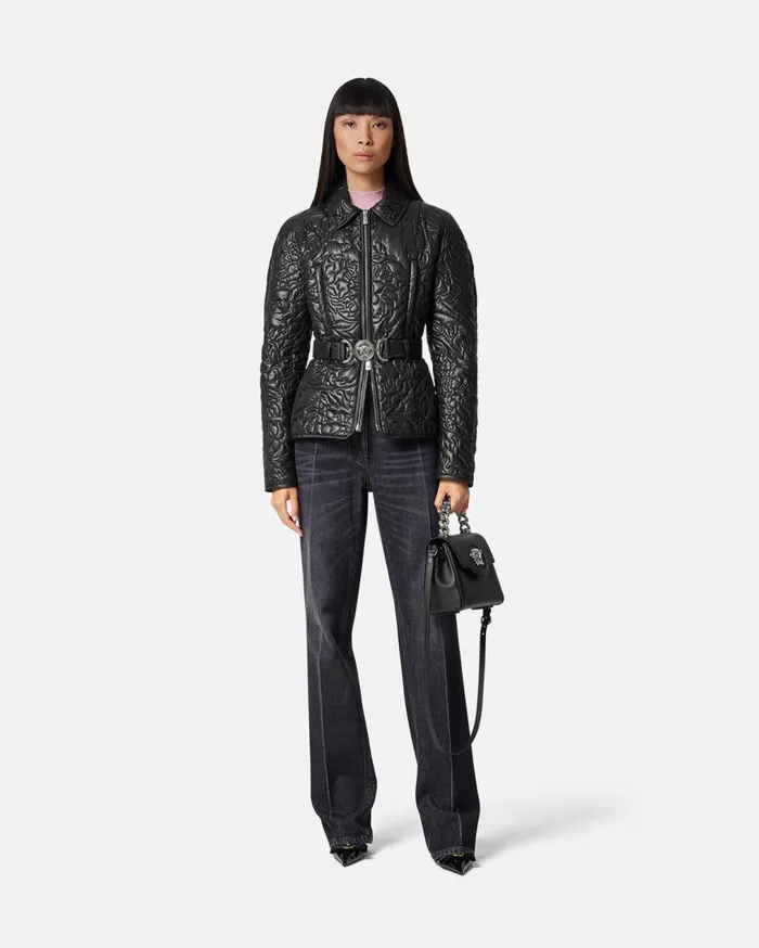 Versace Outerwear and Coats Barocco Quilted Puffer Blouson Jacket Black 8211 Women Versace Outerwear and Coats Barocco Quilted Puffer Blouson Jacket Black 8211 Women
