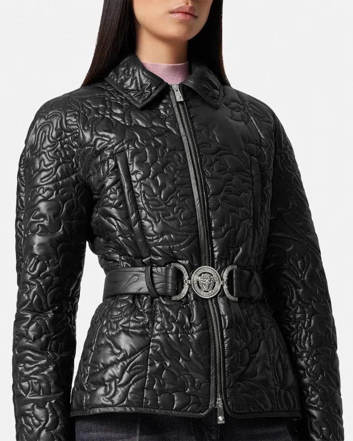 Versace Outerwear and Coats Barocco Quilted Puffer Blouson Jacket Black 8211 Women Versace Outerwear and Coats Barocco Quilted Puffer Blouson Jacket Black 8211 Women