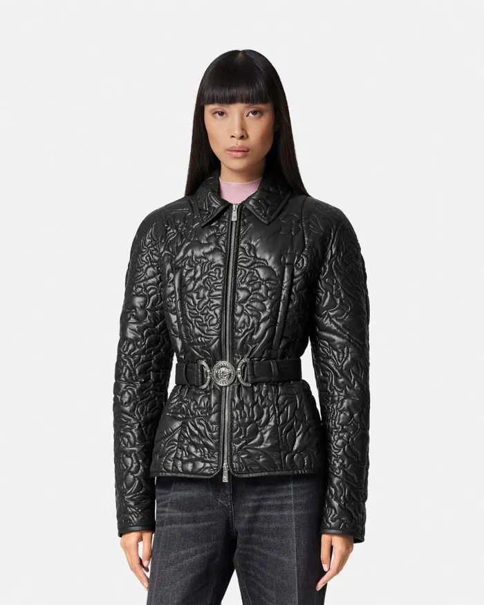 Versace Outerwear and Coats Barocco Quilted Puffer Blouson Jacket Black 8211 Women Versace Outerwear and Coats Barocco Quilted Puffer Blouson Jacket Black 8211 Women