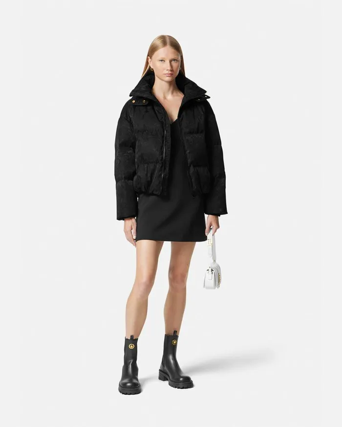 Versace Outerwear and Coats Barocco Silhouette Puffer Jacket Black 8211 Women Versace Outerwear and Coats Barocco Silhouette Puffer Jacket Black 8211 Women