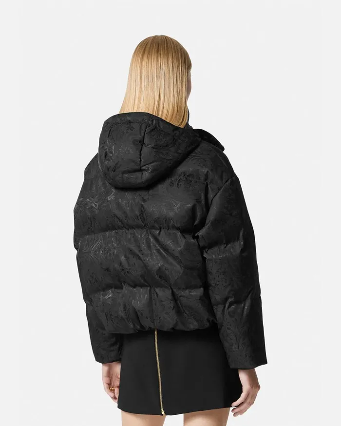Versace Outerwear and Coats Barocco Silhouette Puffer Jacket Black 8211 Women Versace Outerwear and Coats Barocco Silhouette Puffer Jacket Black 8211 Women