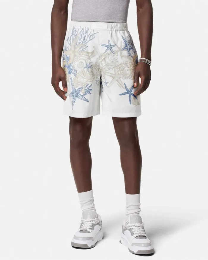 Versace Pants and Shorts Barocco Sea Cotton Shorts Whiteprint 8211 Men Versace Pants and Shorts Barocco Sea Cotton Shorts Whiteprint 8211 Men