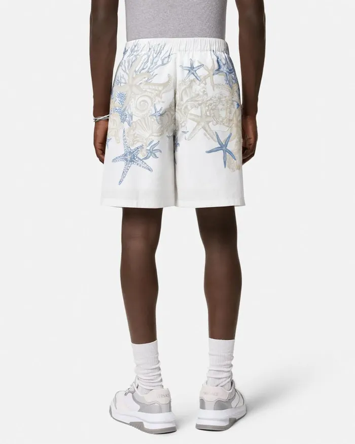 Versace Pants and Shorts Barocco Sea Cotton Shorts Whiteprint 8211 Men Versace Pants and Shorts Barocco Sea Cotton Shorts Whiteprint 8211 Men