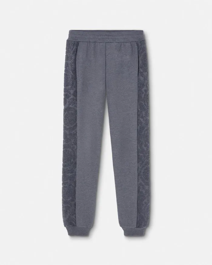 Versace Pants and Shorts Barocco Sweatpants Gray 8211 Men