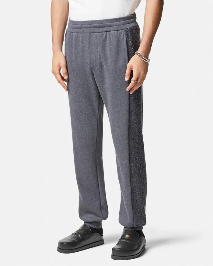 Versace Pants and Shorts Barocco Sweatpants Gray 8211 Men Versace Pants and Shorts Barocco Sweatpants Gray 8211 Men