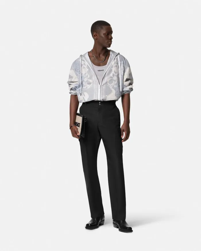 Versace Pants and Shorts Embroidered Versace Milano Stamp Pants Black 8211 Men Versace Pants and Shorts Embroidered Versace Milano Stamp Pants Black 8211 Men