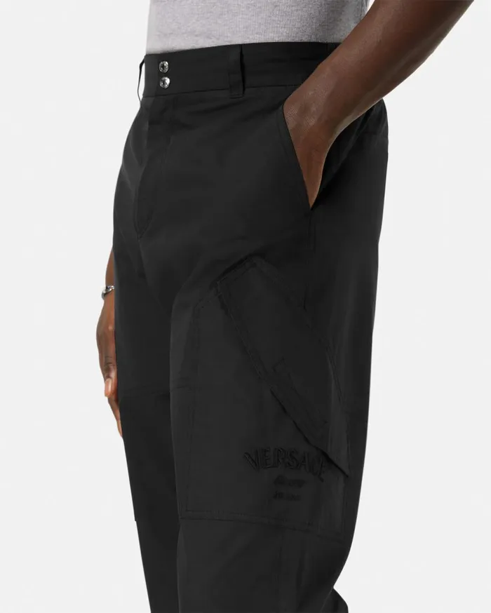 Versace Pants and Shorts Embroidered Versace Milano Stamp Pants Black 8211 Men Versace Pants and Shorts Embroidered Versace Milano Stamp Pants Black 8211 Men