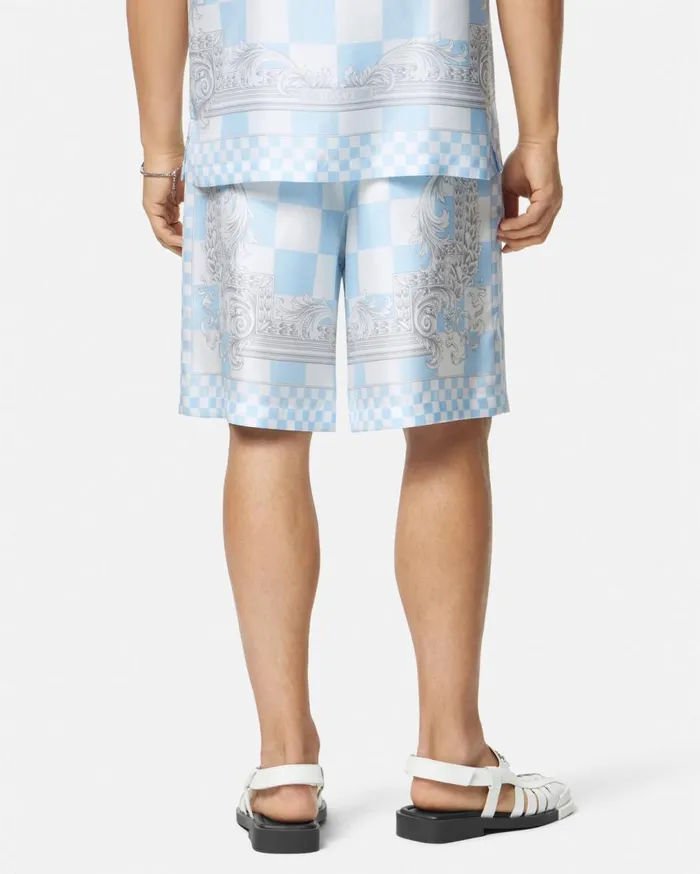 Versace Pants and Shorts Medusa Contrasto Silk Shorts Blueprint 8211 Men Versace Pants and Shorts Medusa Contrasto Silk Shorts Blueprint 8211 Men