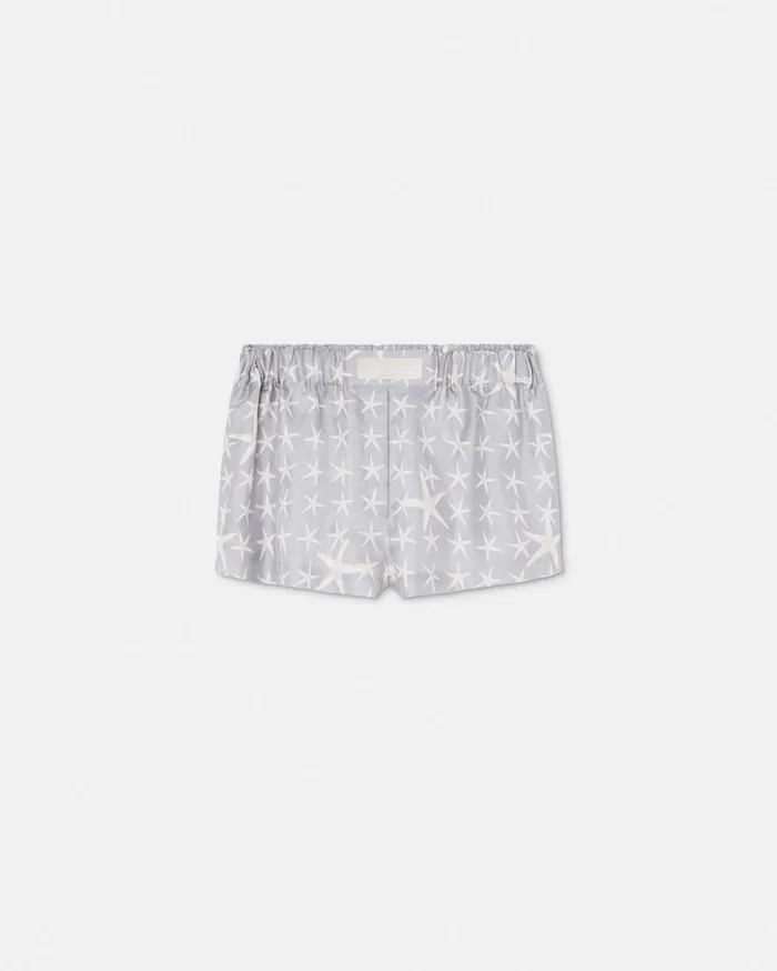 Versace Pants and Shorts Stella Marina Silk Boxer Shorts Gray 8211 Women