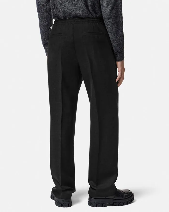 Versace Pants and Shorts StraightFit Pants Black 8211 Men Versace Pants and Shorts StraightFit Pants Black 8211 Men