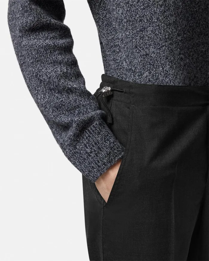 Versace Pants and Shorts StraightFit Pants Black 8211 Men Versace Pants and Shorts StraightFit Pants Black 8211 Men