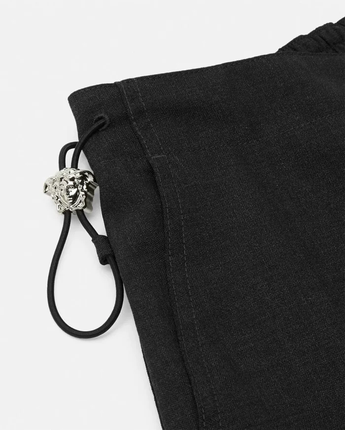Versace Pants and Shorts StraightFit Pants Black 8211 Men Versace Pants and Shorts StraightFit Pants Black 8211 Men