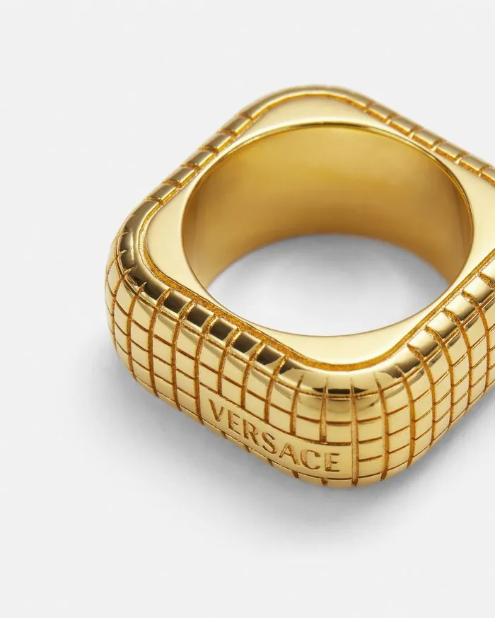 Versace Rings Dylos Ring Light Gold 8211 WomenMen